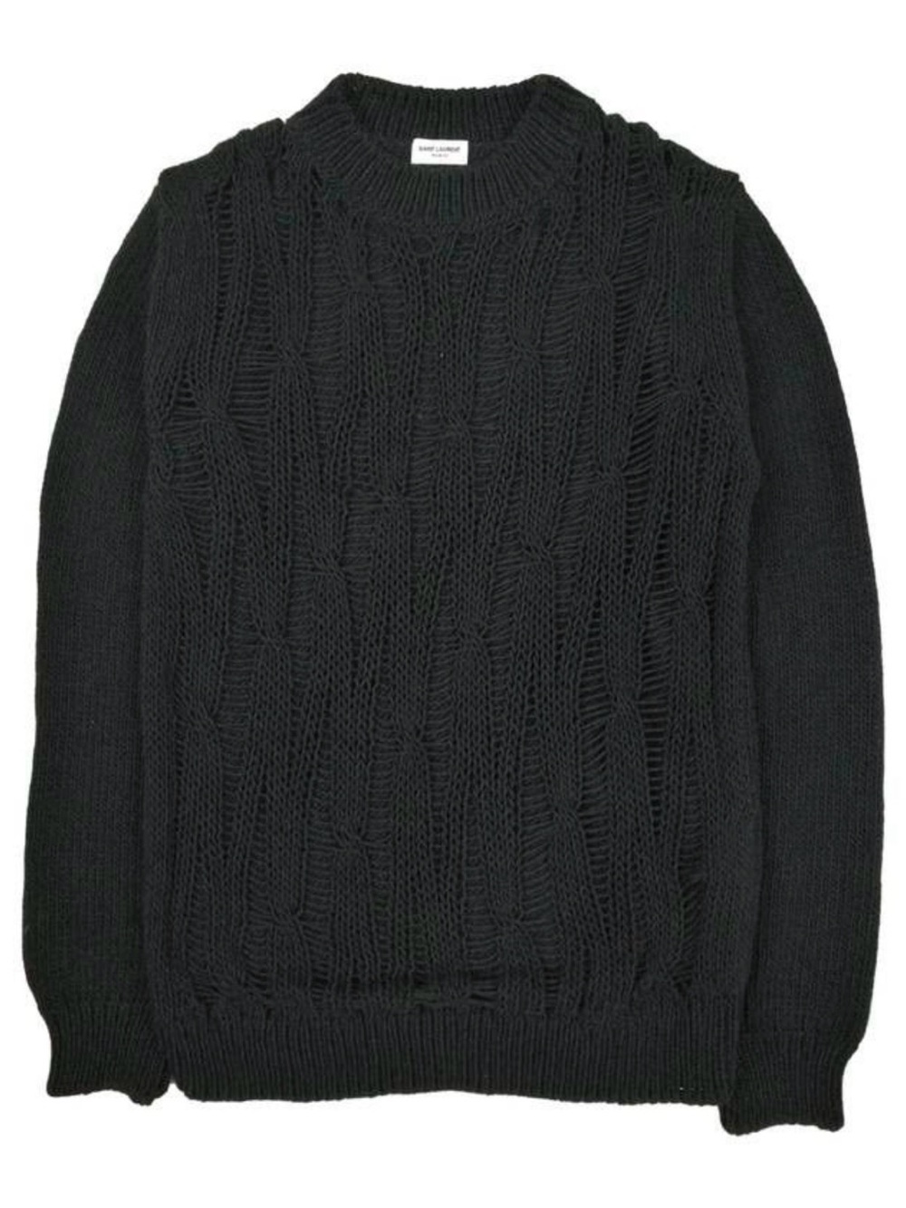 Open-cable knit sweater